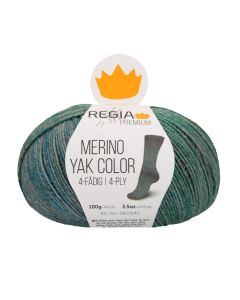 REGIA 4-Ply PREMIUM Merino Yak Color 100g - Jade Grey col.8511