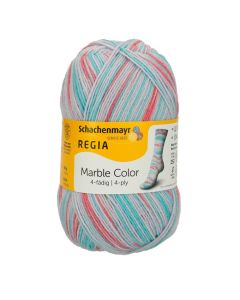 Regia 4-Ply Color Self Patterning Sock Yarn 100g Skein - Bianco Marble Col. 01177