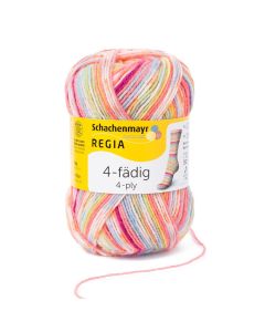 REGIA 4-Ply Self Patterning Yarn 50g - Square Candy col.1132