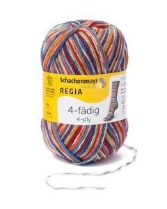 REGIA 4-Ply Self Patterning Yarn 50g - Brasil Color