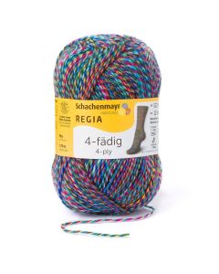 REGIA 4-Ply Self Patterning Yarn 50g - Indian Night