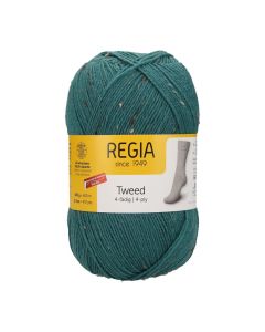 REGIA 4-Ply Tweed 100g - Forest Green