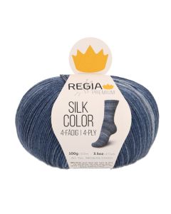 REGIA 4-Ply PREMIUM Silk 100g - Jeans Melange