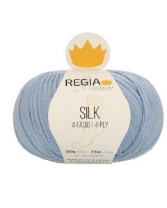 REGIA 4-Ply PREMIUM Silk 100g - Baby Blue