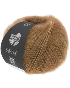 Silkhair - Mohair Silk Blend - Nougat Brown Col. 169- 25g Skein by Lana Grossa