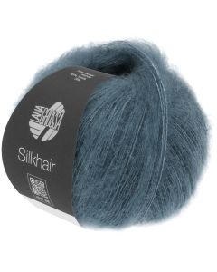 Silkhair - Mohair Silk Blend - Bluegrey Col. 196- 25g Skein by Lana Grossa