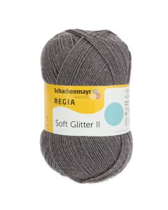 Regia Soft Glitter 4Ply 100g - Grey