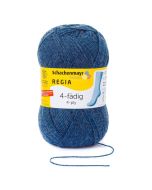 REGIA 4-Ply Solid Yarn 50g - Jeans Streaked